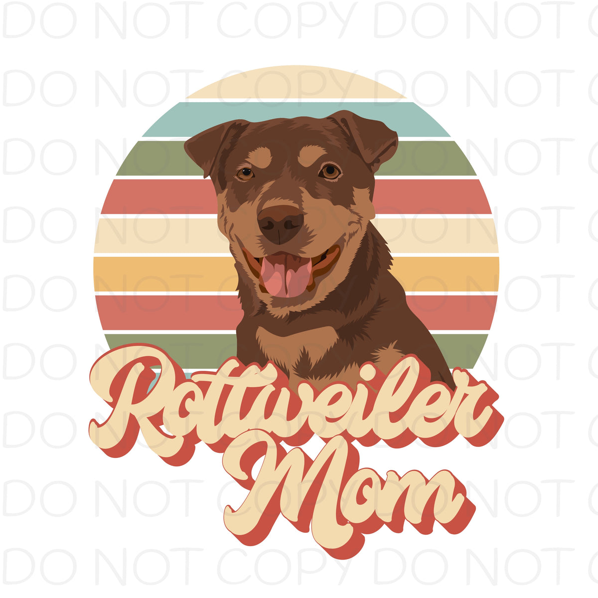 Rottweiler Mom - Dye Sub Heat Transfer Sheet – Pretty Lil Things PLT ...