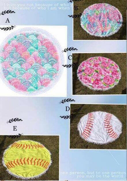 Round Beach Towels