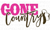 Gone Country color - Dye Sub Heat Transfer Sheet
