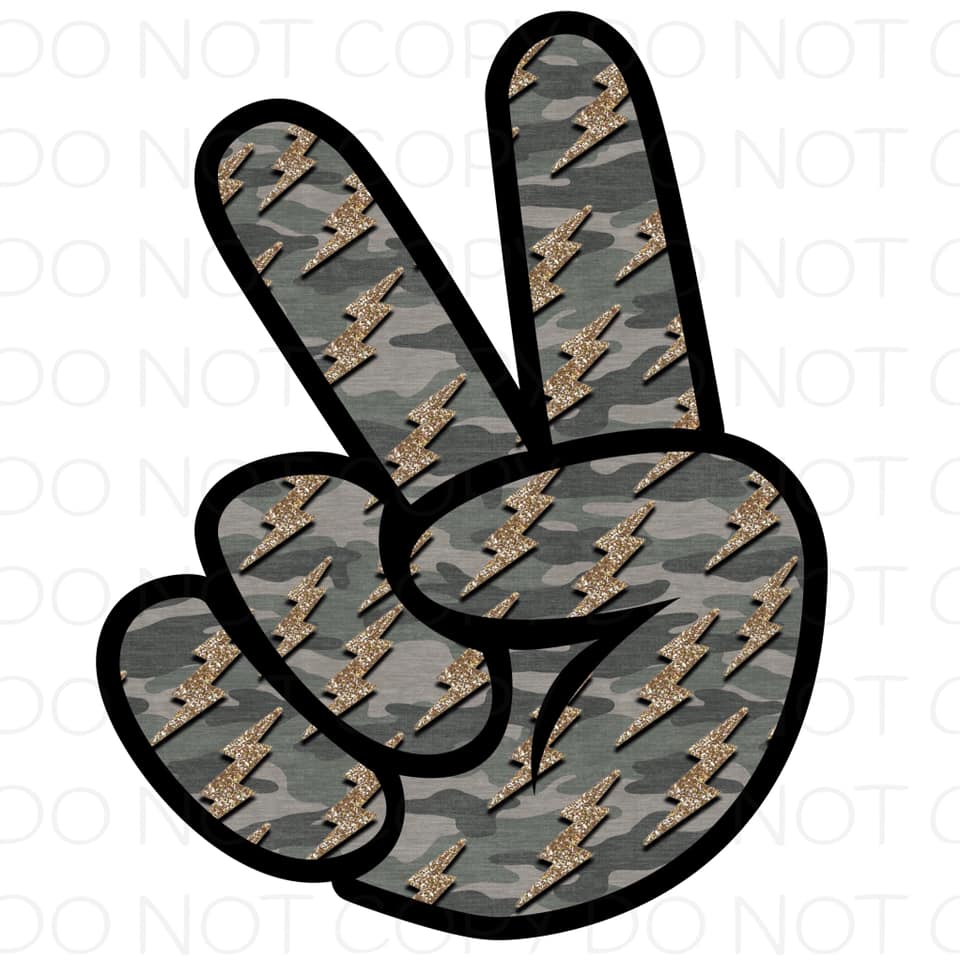 Peace Sign Camo - HTV Transfer – Pretty Lil Things PLT Wholesale