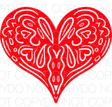 Red Heart - Dye Sub Heat Transfer Sheet