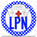 Polka Dot LPN  - Rubber Neoprene Car Coasters