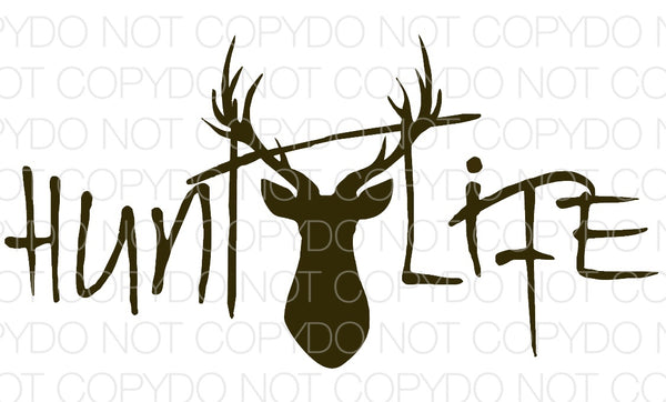 Hunt Life Brown - Dye Sub Heat Transfer Sheet