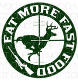 Eat More Fast Food - Dye Sub Heat Transfer Sheet
