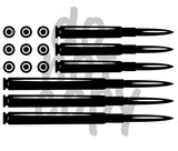 Bullet Flag Black - Dye Sub Heat Transfer Sheet