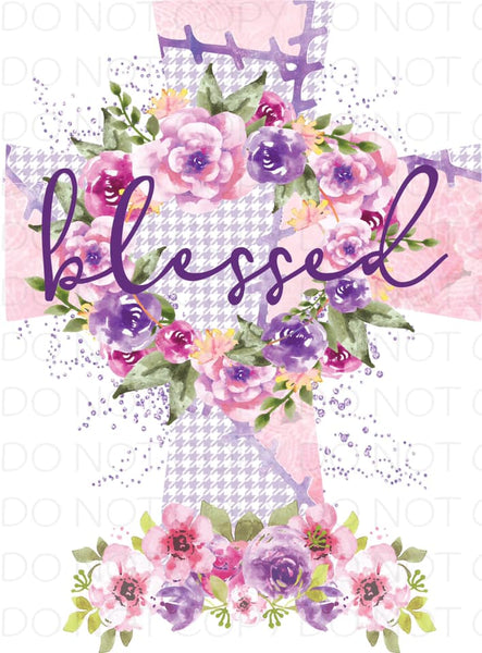 Blessed Floral - HTV Transfer