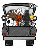 Gray All Sports Truck - Dye Sub Heat Transfer Sheet