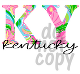 KY Floral - Dye Sub Heat Transfer Sheet