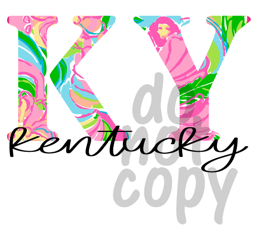 KY Floral - Dye Sub Heat Transfer Sheet