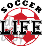 Soccer Life - Dye Sub Heat Transfer Sheet