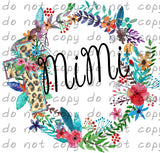 Spring Wreath-Mimi - Dye Sub Heat Transfer Sheet