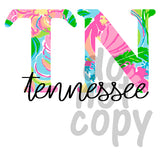 TN Floral - Dye Sub Heat Transfer Sheet