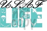 USAF Life - Dye Sub Heat Transfer Sheet