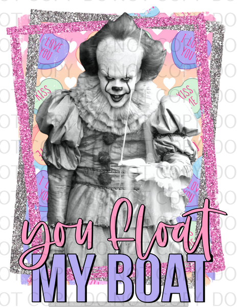 You Float My Boat Horror - HTV Transfer