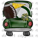 Green and Yellow Football Truck - Dye Sub Heat Transfer Sheet