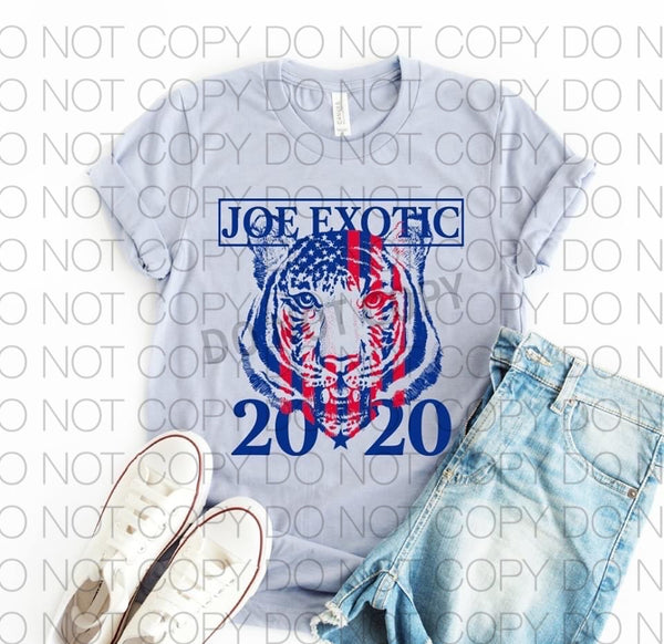 SP002-Joe Exotic 2020-Soft Screenprint Transfer
