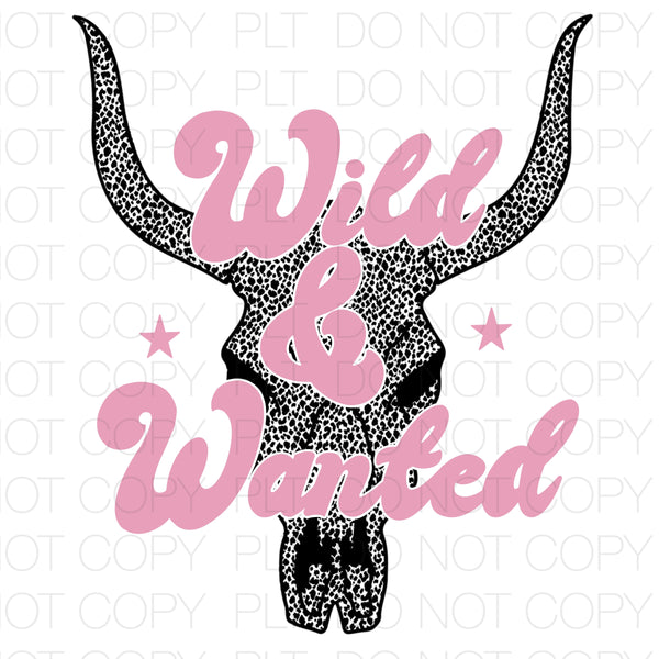 Wild and Wanted Transfer Sheet