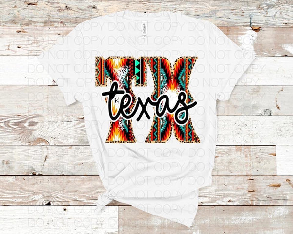 TX Texas Western Serape - Dye Sub Heat Transfer Sheet