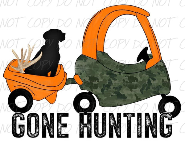 Gone Hunting Orange Transfer Sheet