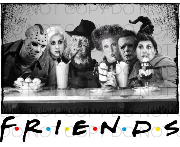 Halloween Friends - Dye Sub Heat Transfer Sheet