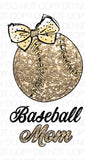 Glitter Baseball Mom - Dye Sub Heat Transfer Sheet