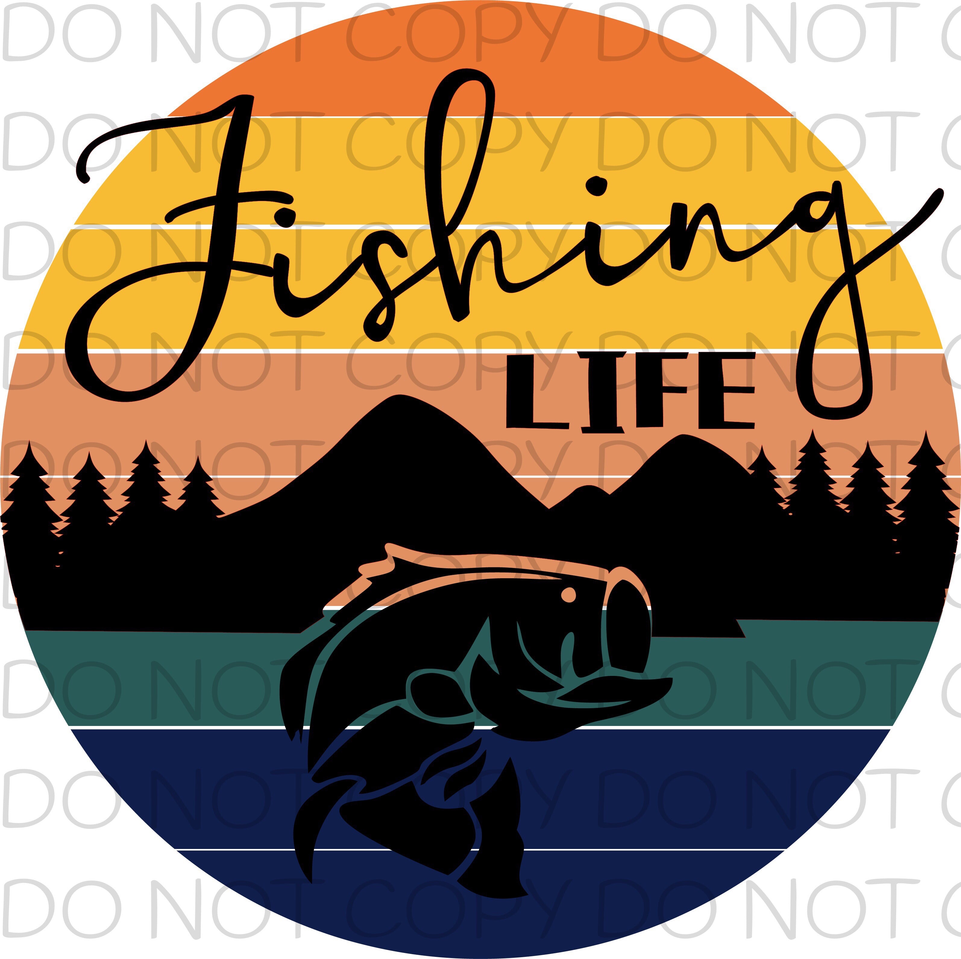 Fishing Life - HTV Transfer – Pretty Lil Things PLT Wholesale