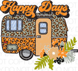 Happy Days Orange - Dye Sub Heat Transfer Sheet