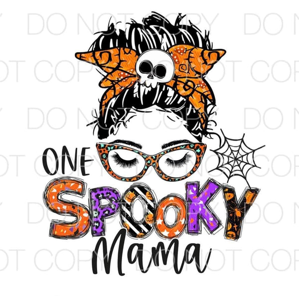 One Spooky Mama Transfer Sheet