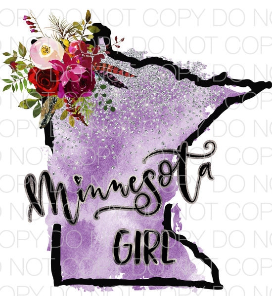 Minnesota Girl - Dye Sub Heat Transfer Sheet