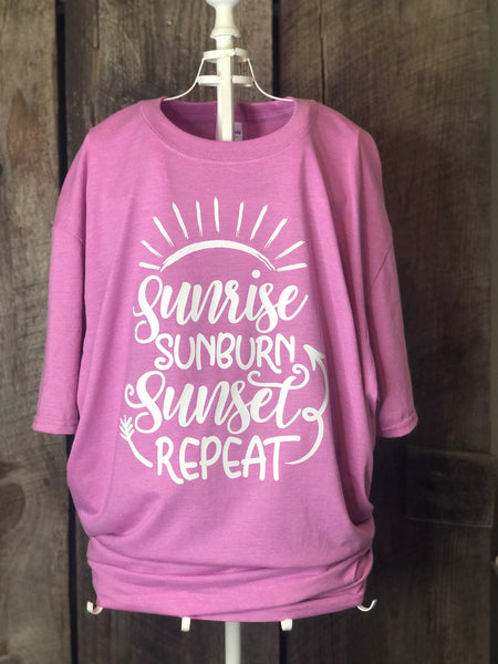 SP042-Sunrise Sunburn Sunset Repeat Screenprint Transfer