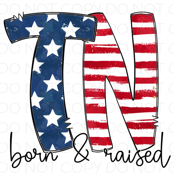 TN Born and Raised - HTV Transfer