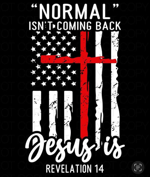 Normal Isn’t Coming Back Jesus Is Flag Transfer Sheet
