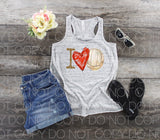 I love volleyball - Dye Sub Heat Transfer Sheet