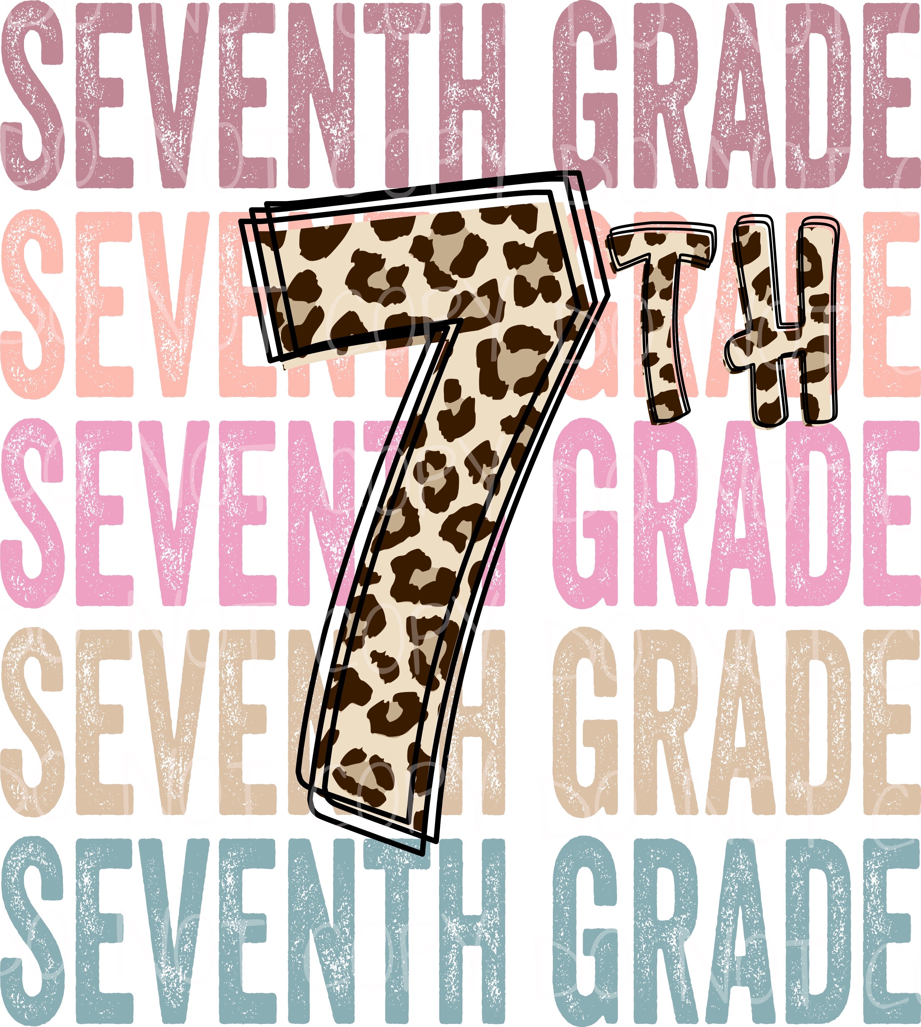 Seventh Grade 7th Stacked Transfer Sheet – Pretty Lil Things PLT Wholesale