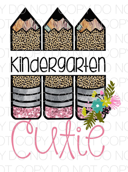 Kindergarten Cutie - Dye Sub Heat Transfer Sheet