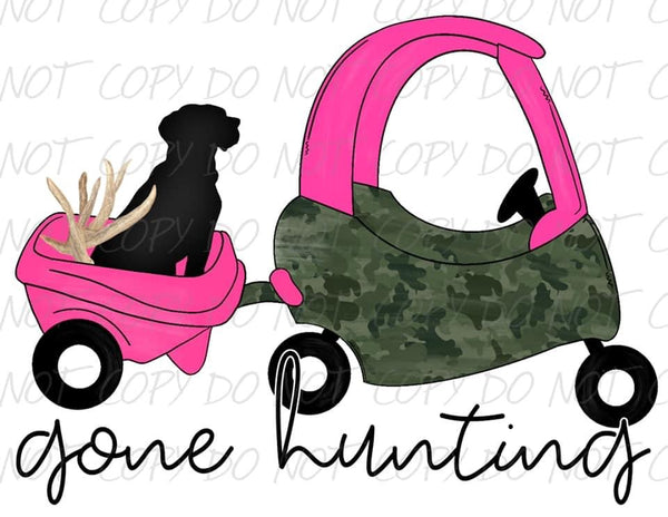 Gone Hunting Pink Transfer Sheet