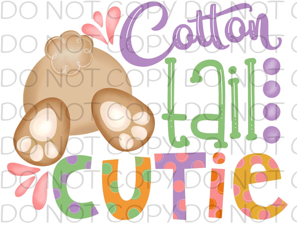 Cotton tail cutie - HTV Transfer