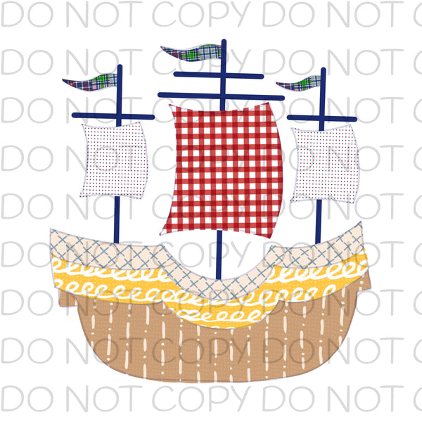 Pirate Ship - HTV Transfer