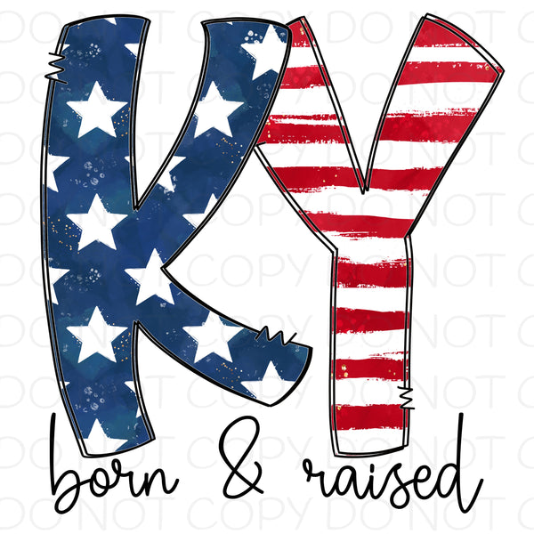 KY Born and Raised - HTV Transfer