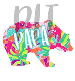 Papa Bear Flamingo - Dye Sub Heat Transfer Sheet