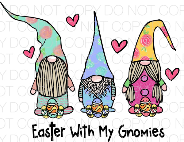 Easter with my gnomies - HTV Transfer