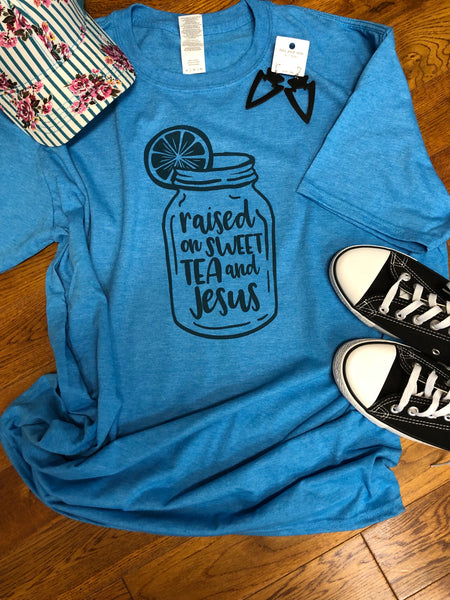 Raised on Sweet Tea and Jesus - Dye Sub Heat Transfer Sheet