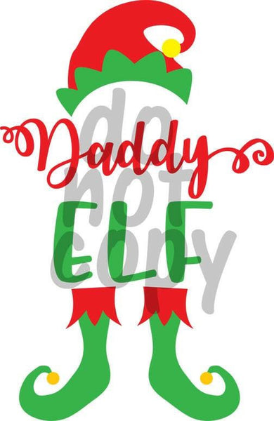 Daddy Elf - Dye Sub Heat Transfer Sheet