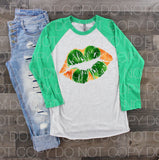 Irish lips - Dye Sub Heat Transfer Sheet