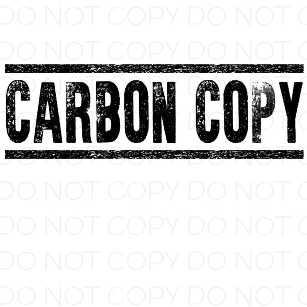 Carbon Copy Transfer Sheet