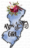 New Jersey Girl - Dye Sub Heat Transfer Sheet