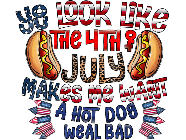 You Look Like the 4th of July Transfer Sheet