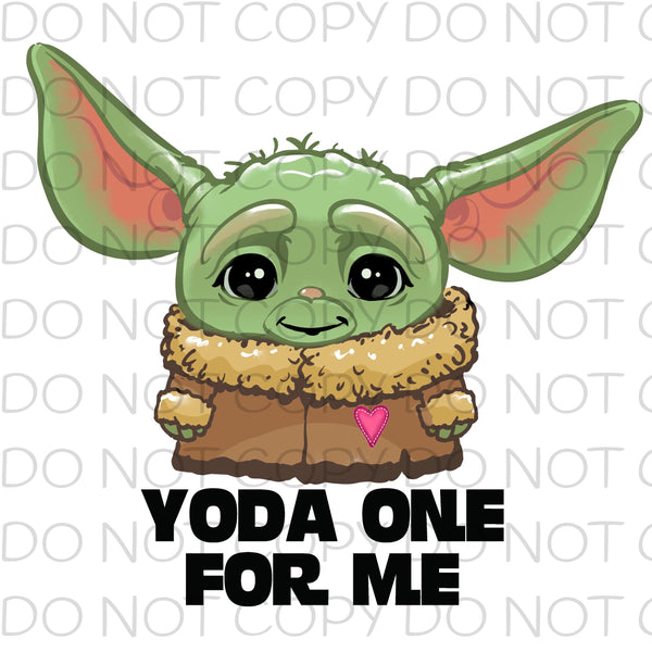 Yo one for me - Dye Sub Heat Transfer Sheet