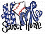 Home Sweet Home Royal Blue - Dye Sub Heat Transfer Sheet