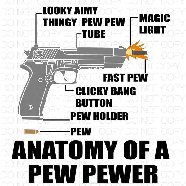 Anatomy of a pew pewter Transfer Sheet